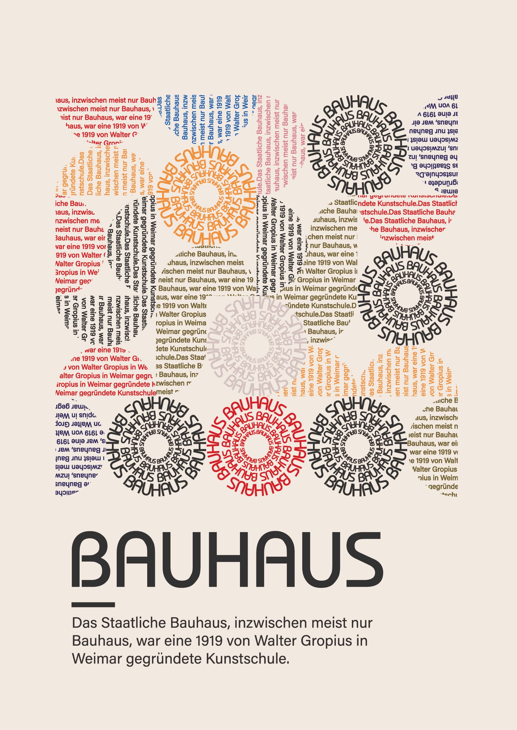 Affiche version typographique