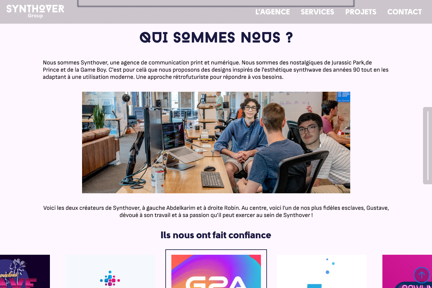 capture d'écran de la page détail sur une série